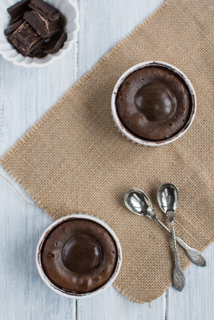 Chocolate Molten Lava Cake is a divine, almost no flour chocolate cake with a melted center. After you sink the spoon in, hot chocolate will start running!
