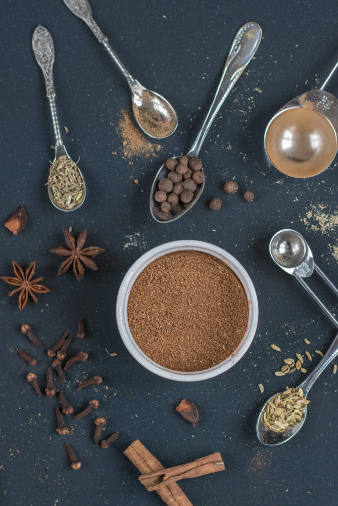 Pernik Spice mix recipe. A mix of spices such as cinnamon, allspice, clove, anise, nutmeg and others used in pernik, Czech traditional spice cake.