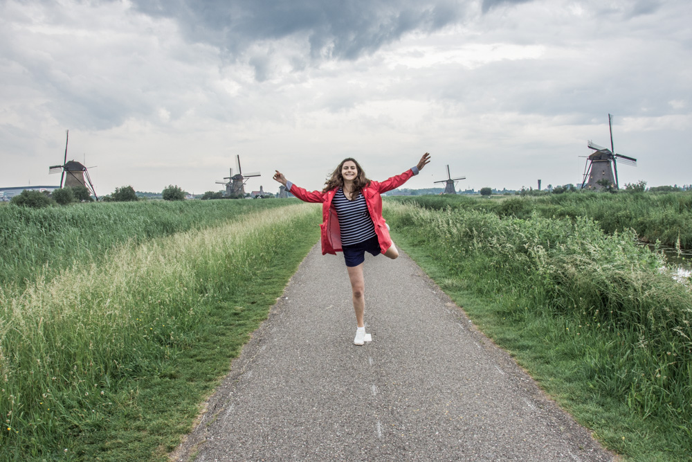 V květnu tu byla na návštěvě sestra, a tak jsme ji vzali do Holandska obhlédnout větrné mlýny v Kinderdijku a podívali jsme se také do nedalekého Dordrechtu
