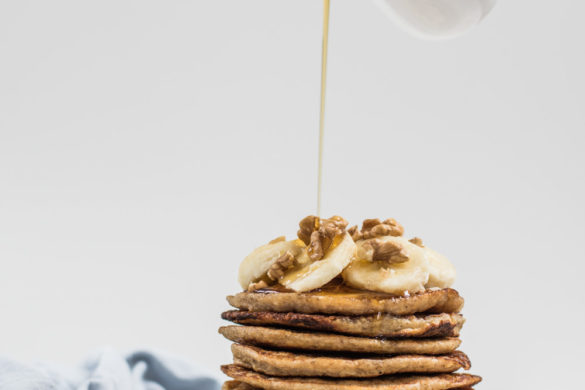 Banana oatmeal pancakes are a great option if you have some ripe bananas. They are delicious, healthy and easy to prepare!