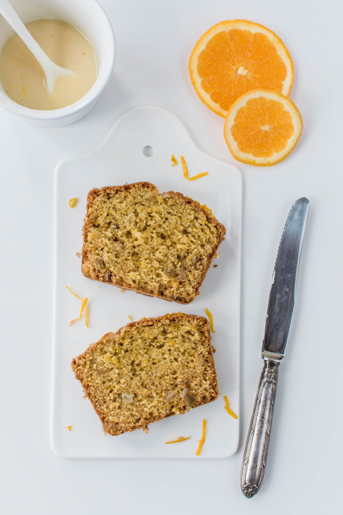 Soft and moist Orange Almond Loaf Cake with greek yoghurt always make people happy, either served for breakfast or with an afternoon tea or coffee!