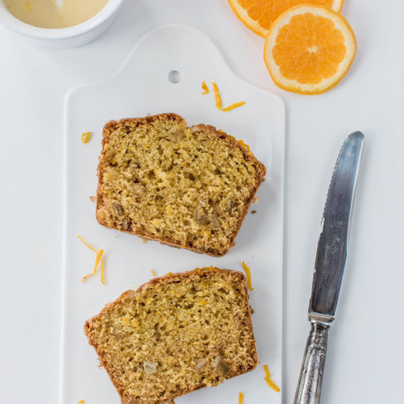 Soft and moist Orange Almond Loaf Cake with greek yoghurt always make people happy, either served for breakfast or with an afternoon tea or coffee!