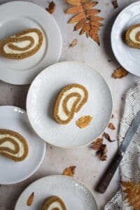 The pumpkin roll shouldn't be missed from your autumn tables - it is super easy to make while it can still impress your guests.